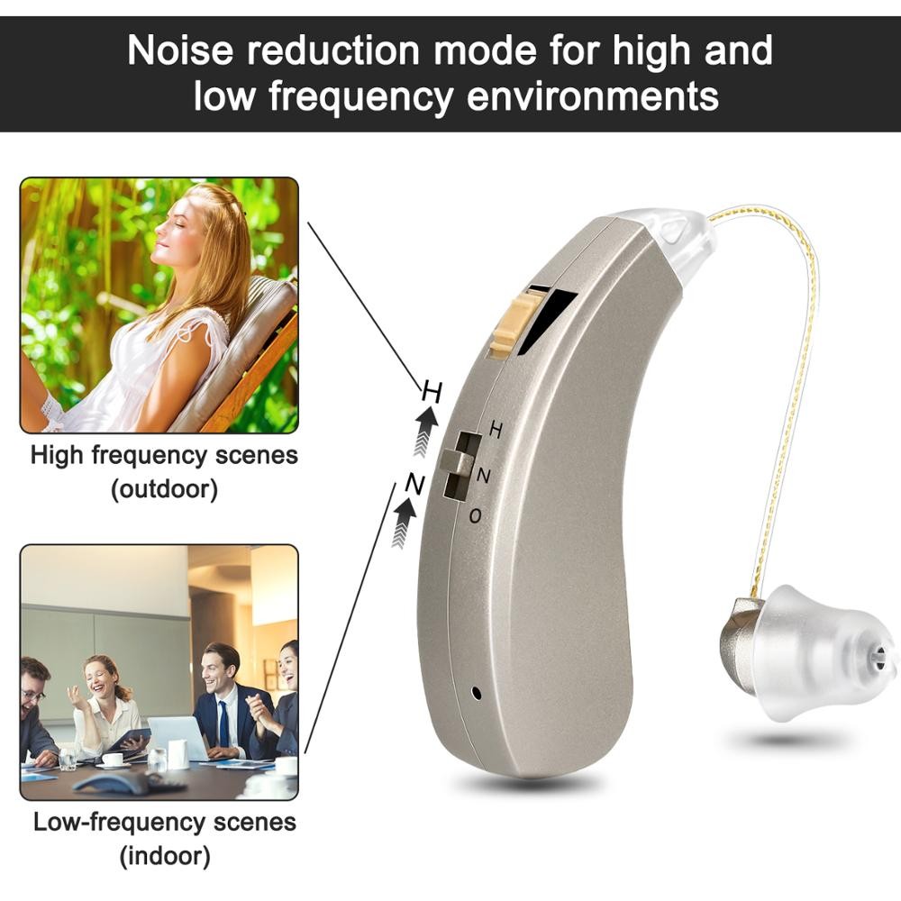 Rechargeable Hearing Aid Mini Wireless Speaker Best Ear Aids for Elderly Moderate to Severe Loss Drop Shipping