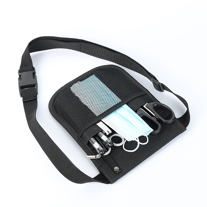 Men Women Nurse Fanny Pack Purse Nursing Belt Organizer Waist Bag Nurse Scissors Care Kit Tool Storage Box Shoulder Chest Bag