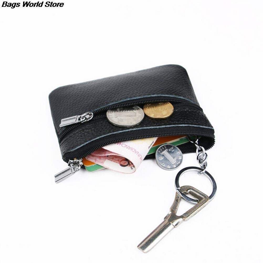 1pc Coin Pouch Wallet PU Leather Car Key Wallets Women Keys Organizer Key Holder Housekeeper Men Keychain Zipper Key Pouch Bag