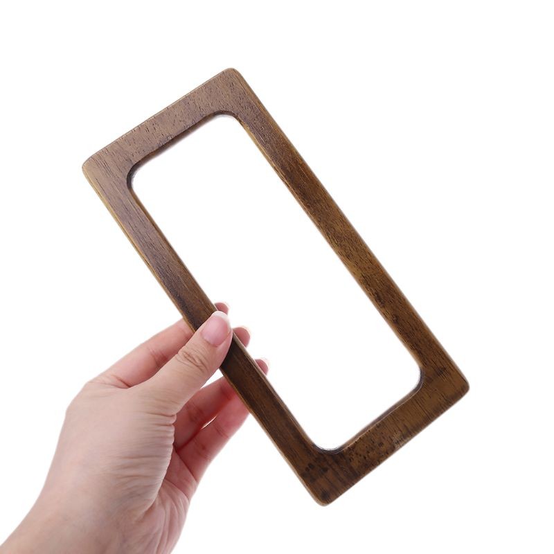 Wooden Rectangle Shaped Handles Replacement for DIY Making Bag Handbags Purse Shopping Bag