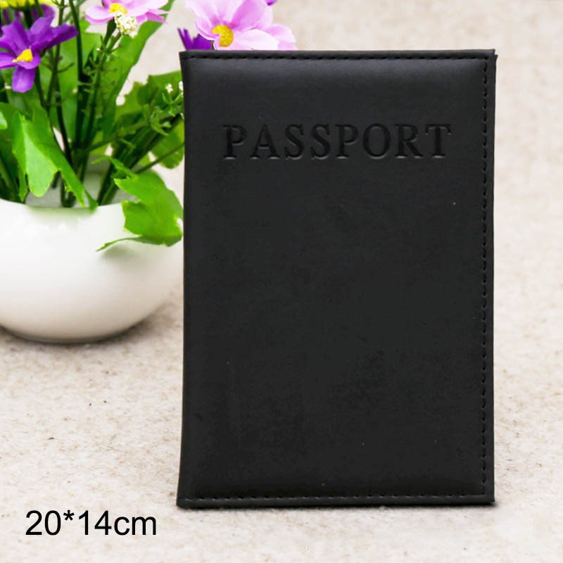 New Fashion PU Women's Passport Holder Couple Models Girls Passport Cover Unisex Card Case Man Card Holder