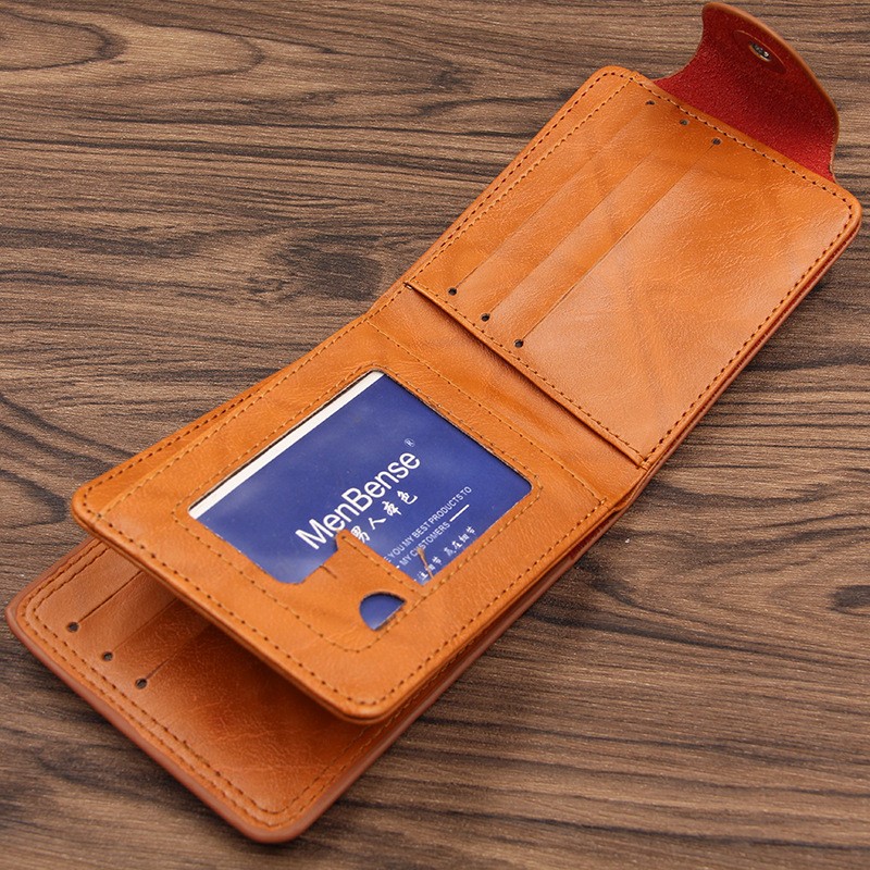 New Men's Wallet Hasp Money Bag Driving License Multifunctional Card Bag Business Small Wallet Zipper Wall Carteira Coin Bag