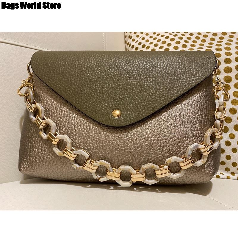 Fashion Woman Brand Handbag Accessory Chain Detachable Replacement Shoulder Strap Women DIY Shoulder Clutch Resin Chains