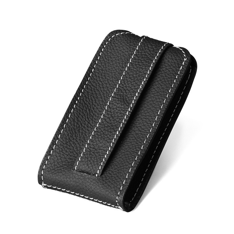 Genuine Leather Wallet with Key Clip for Men, Soft Leather Wallet with Pull Pattern for Home Keys, Keychain Holder, Wallet