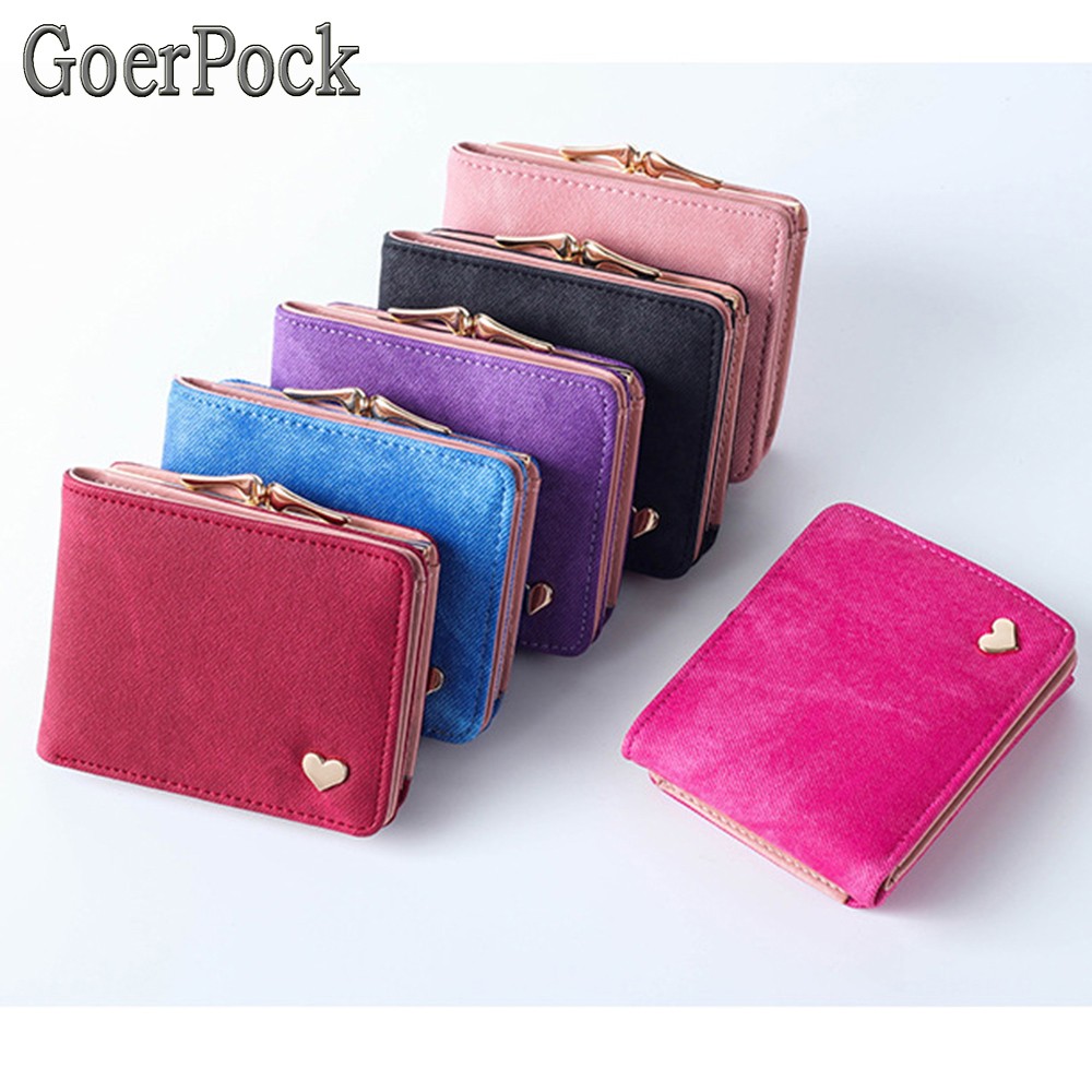 Denim Wallet Hot New Ladies Wallet Small Buckle Slim Wallet Ladies Wallet Card Package Brand Wallet Fashion Women Christmas Gifts