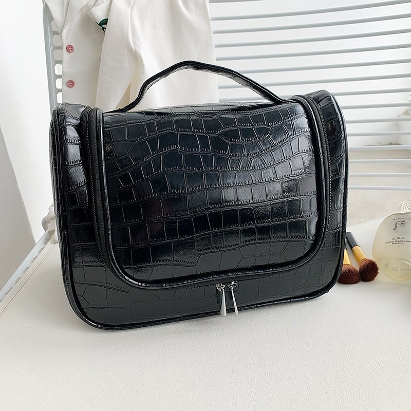 Korean New Style Fashion Women's Cosmetic Bag Transparent PU Large Capacity Women's Bags