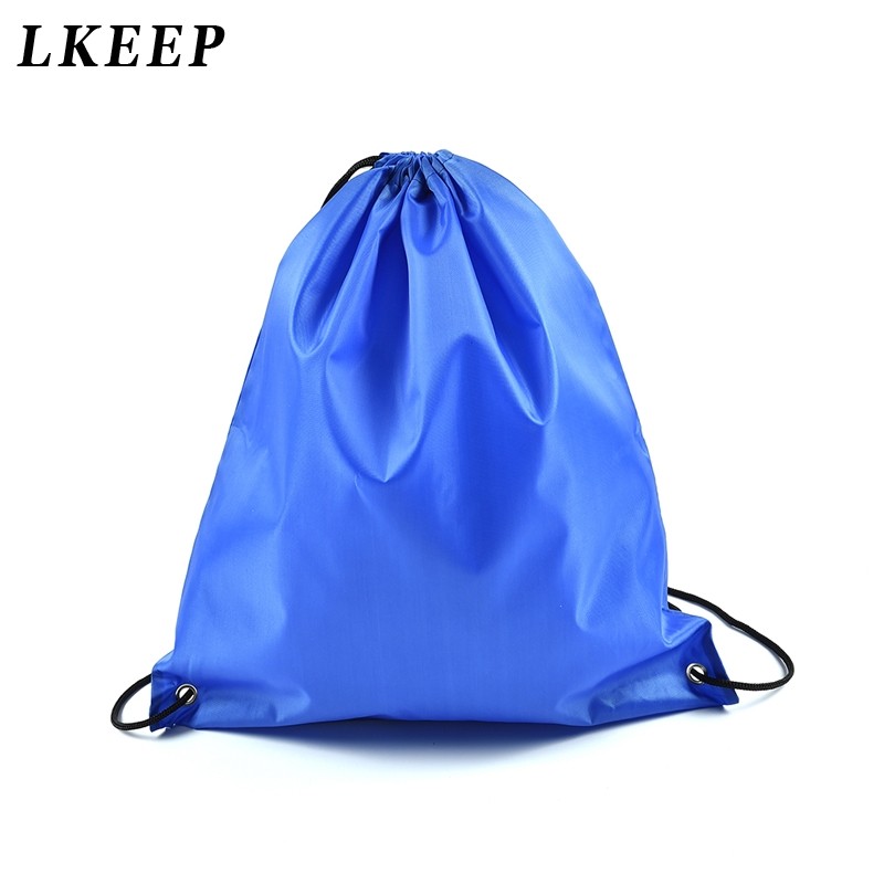 Portable Oxford Sports Bag Drawstring Strap Bag Riding Backpack Gym Drawstring Shoes Bag Clothes Backpacks Waterproof