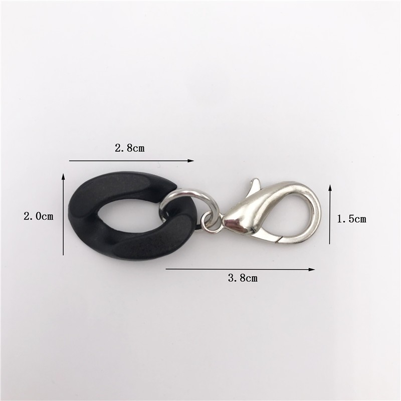 60/120cm Removable Acrylic Resin Chain Bag Strap For Handbag DIY Replacement Women Bag Handle Plastic Straps Bag Accessories