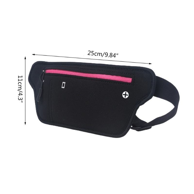 Unisex Running Belt Waist Fan Pack Reflective Adjustable Waist Bag Waterproof Women Men Casual Gym Phone Holder Bum Bag