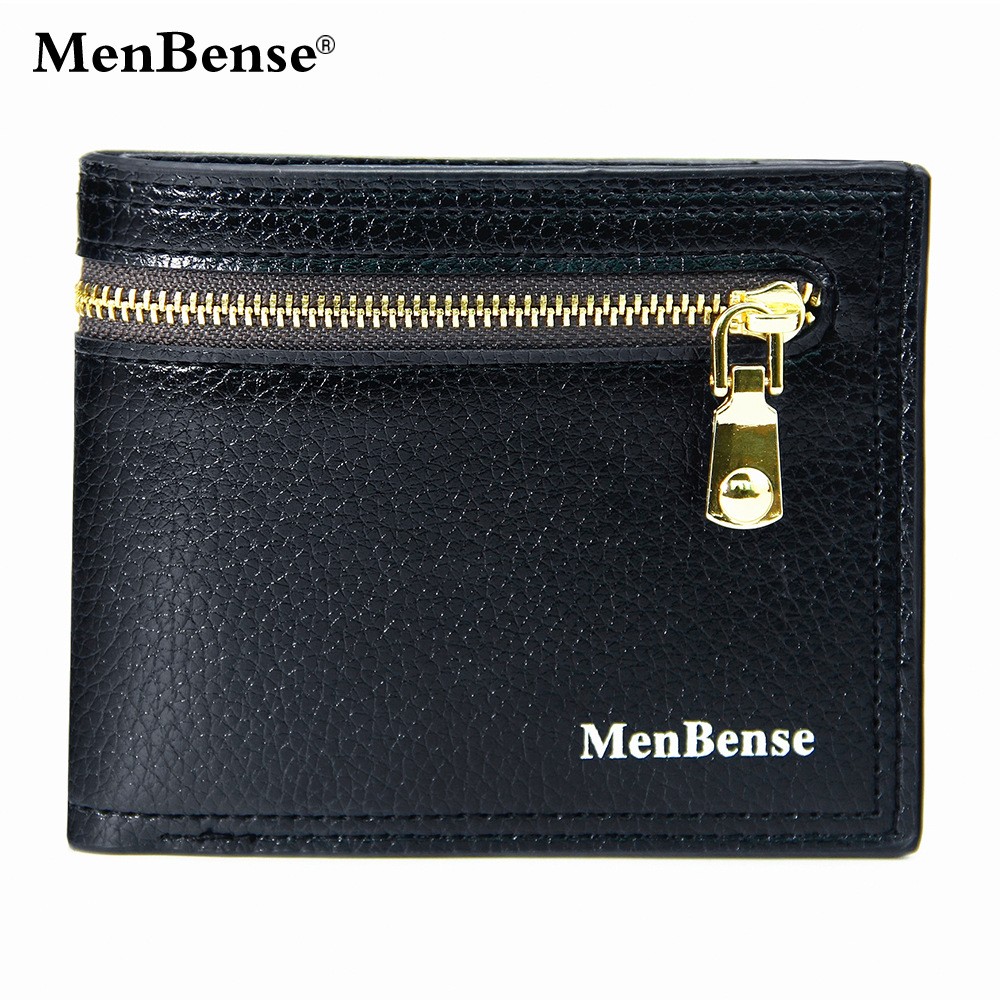 2022 Casual Men Wallets Short Card Holder Photo Holder Casual Style Male Wallets Luxury Men Purses PU Leather Wallet for Men