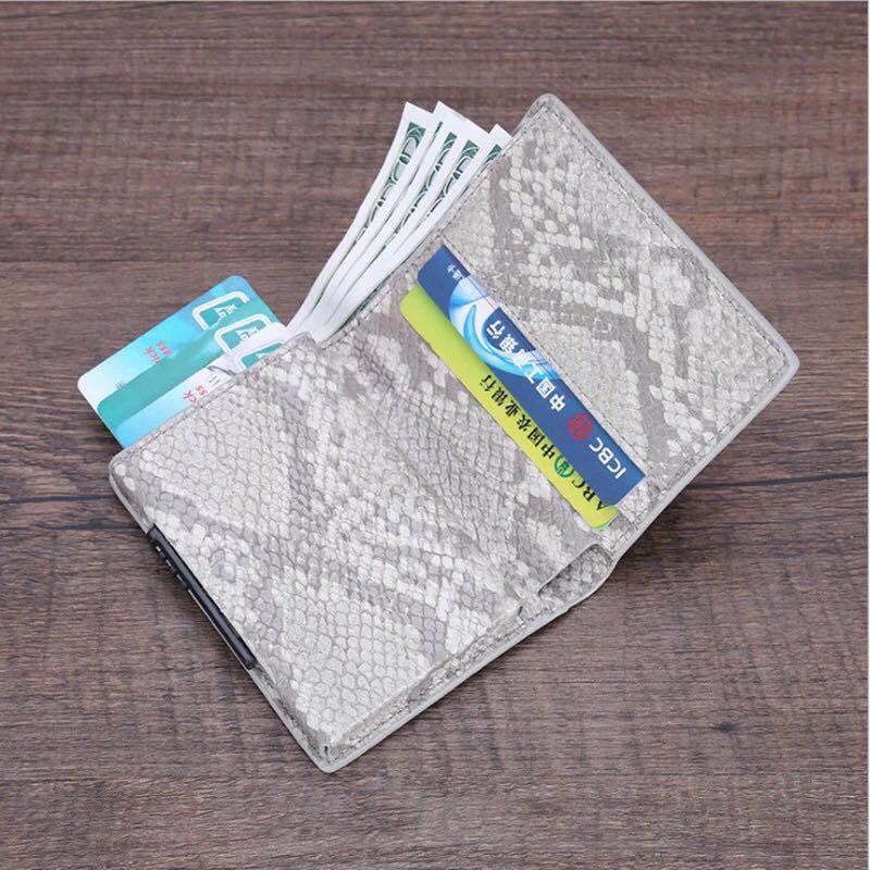 Fashion Aluminum Card Holder Men Women Metal Credit Card Holder Wallet Business Cards Package RFID Protector