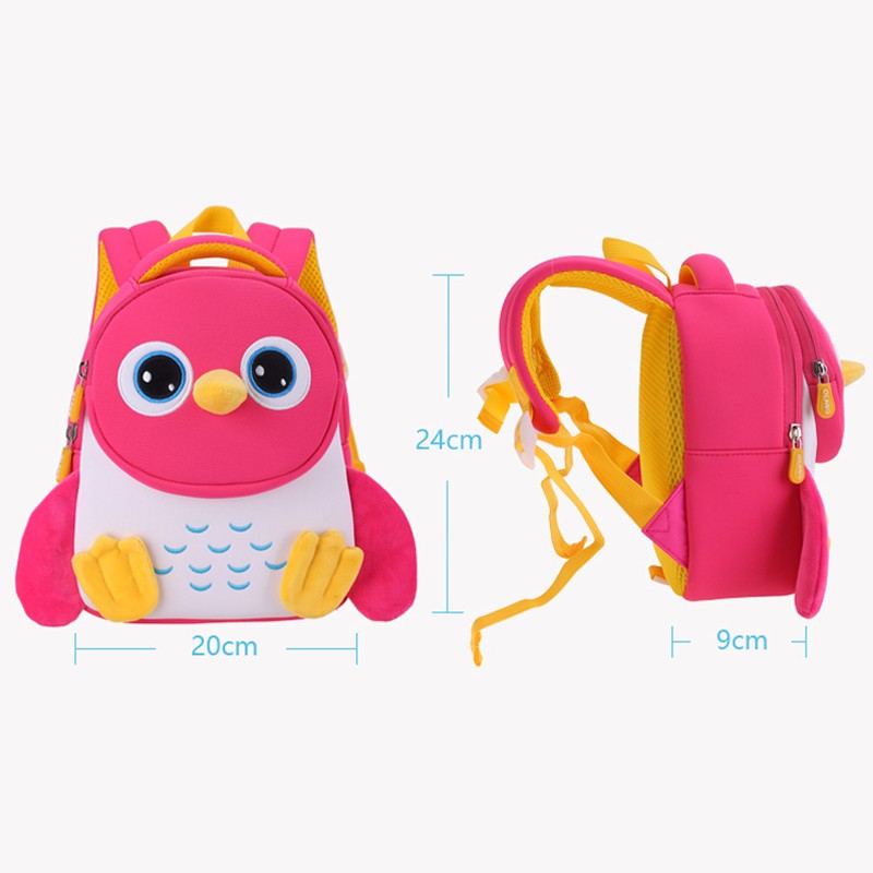 DORIKYDS 3D Penguin Backpack Kids Cute Cartoon Anti-lost School Bags 2 Size Cute Gift for Boys and Girls
