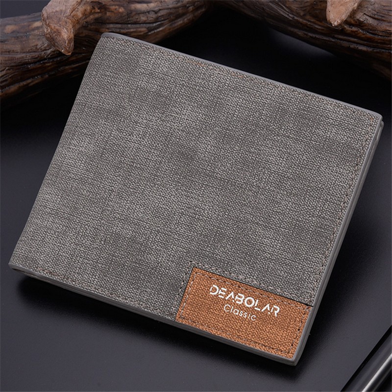 2022 minimalist men's wallet small wallet youth retro ultra-thin men's cross section wallet men's wallet wholesale price