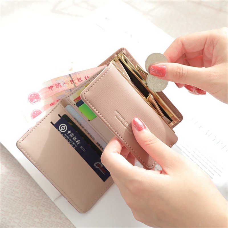 2021 Cartoon Leather Women Pocket Wallet Ladies Clutch Purse Women Short Card Holder Cute Girls Purse Cartera Mujer Coin Bag