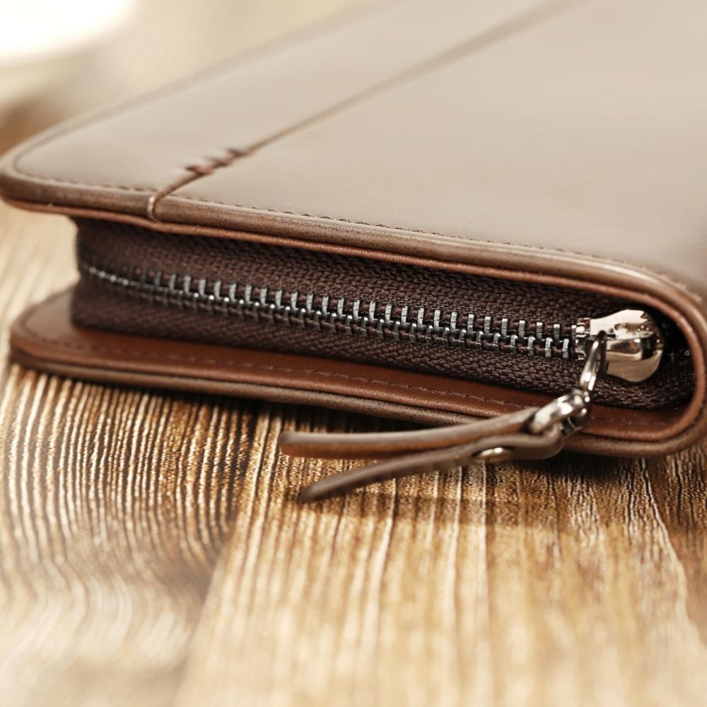 Men's Clutch Multifunction Creative Mobile Wallet Long Wallet Long Wallet Coin Passport Bag For Men Credit Card Holder
