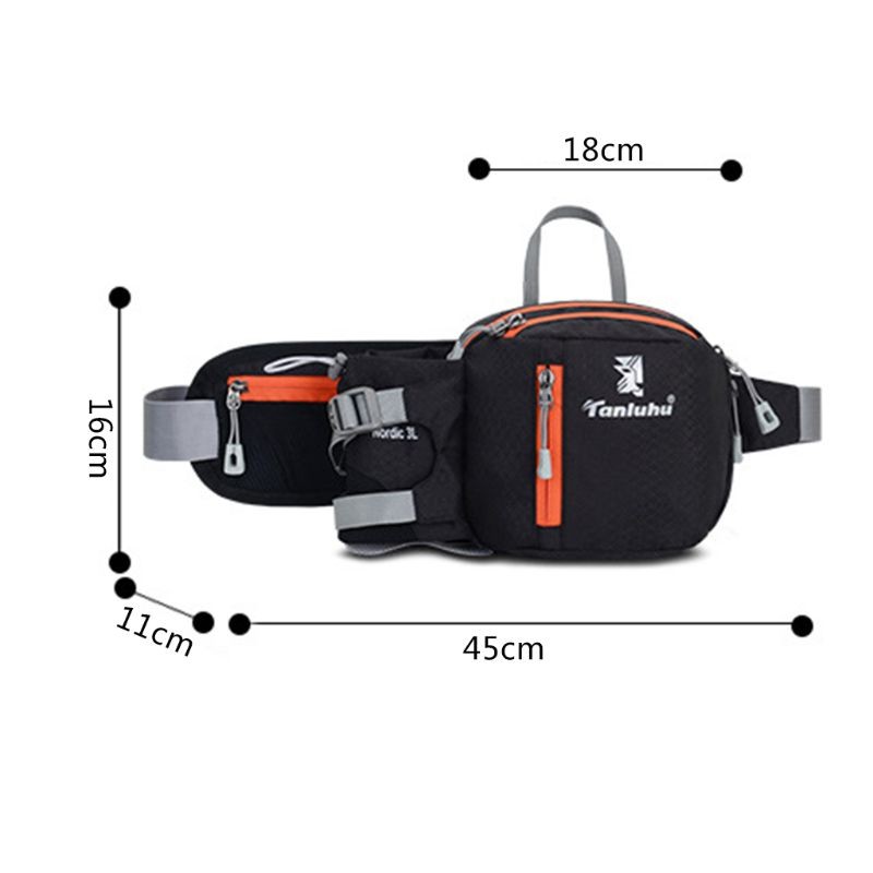 Fashion Men Women Running Belt Jogging Cycling Waist Bum Pack Phone Pouch Sports Shoulder Chest Bag With Water Bottle Holder New