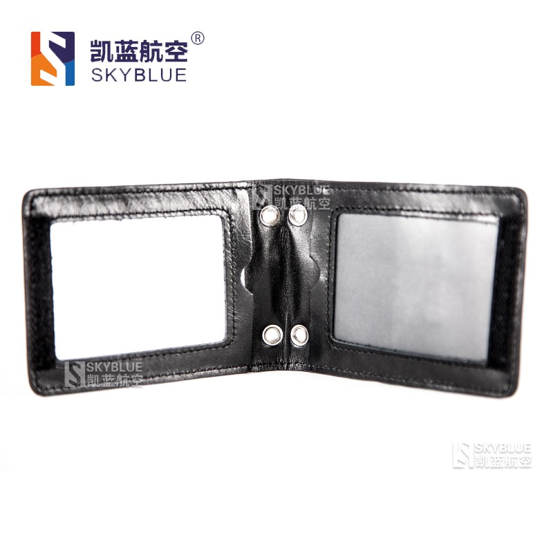 Genuine leather (cowhide) ID holder, ID card holder, vertical/horizontal airline ticket holder for airline crew