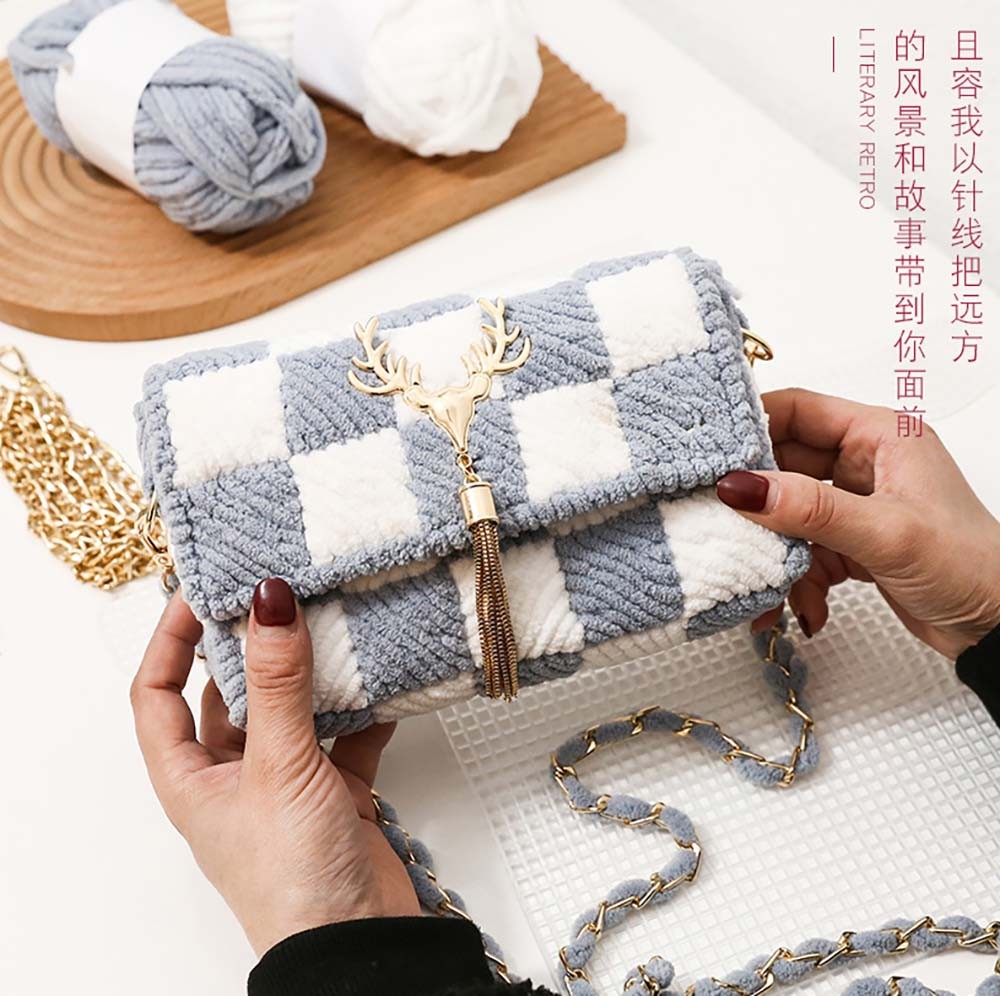 Animal mesh weave phone purse handbag set material DIY handmade 0084