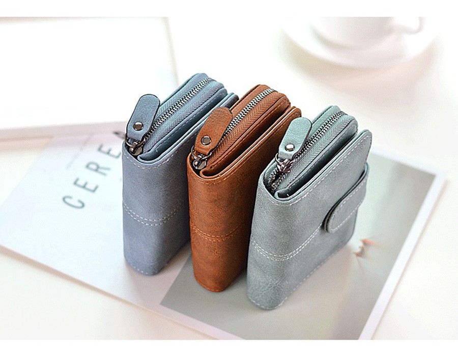 Women Small Wallet for Credit Card Female Coin Purse Leather Wallet Fashion Short Clutch Lady Solid Mini Wallet Women Wallets