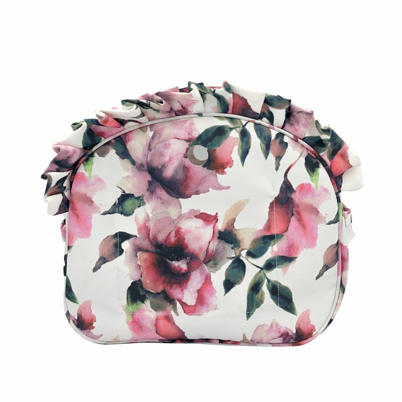 Colorful Print Canvas Fabric Floral Border Insert Organizer Lining Inner Pocket Liner For Omoon Light Obag O Moon Baby O Bag