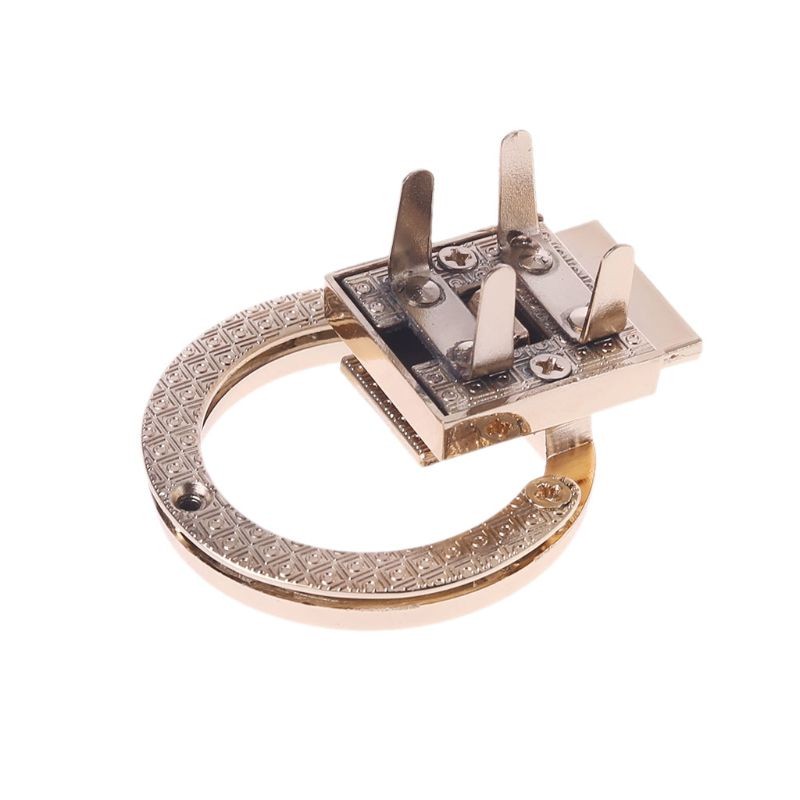 New Fashion 1PC Round Shape Metal Buckle Turn Lock Twist Lock Hardware DIY Craft Replacement Handbag Bag Purse Accessories