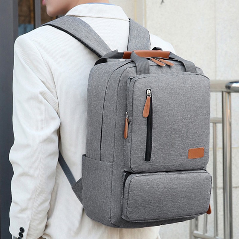 Men's 3-Sets Large Capacity Business Laptop Backpack Teenagers Schoolbags Travel Sports Casual School Bags Pack For Male Female