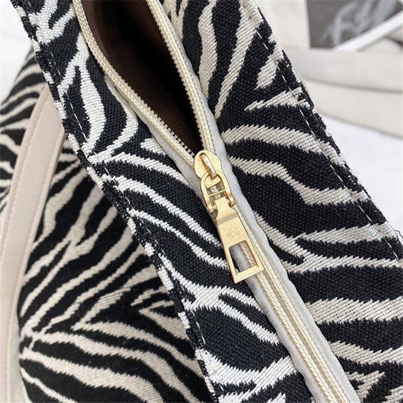 2022 Fashion Women Handbag Tote Bag Large Large Capacity Zebra Print Fror Shopping Bag Female Casual Shoulder Crossbody Bags