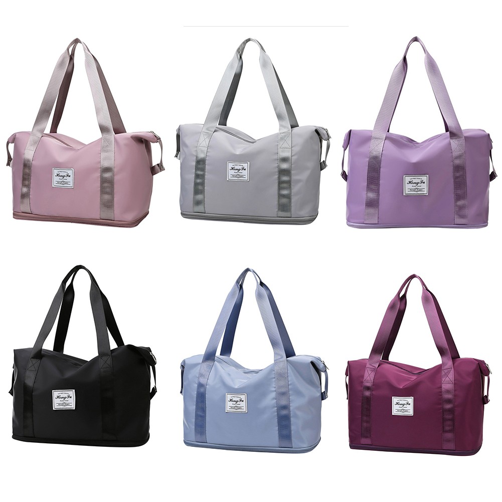 Casual Ladies Bags Large Capacity Luggage Bags Fashion Women Patchwork Fitness Shoulder Bag Travel Bag