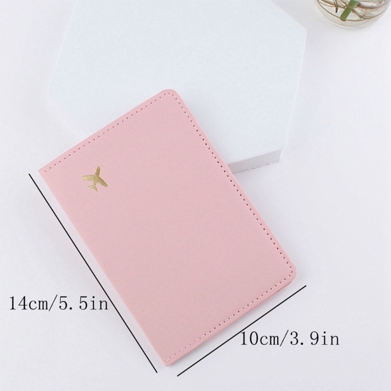 Unisex Simple Passport Holder Protector Cover Wallet PU Card Case Holder Travel Document Organizer Storage With Card Slot