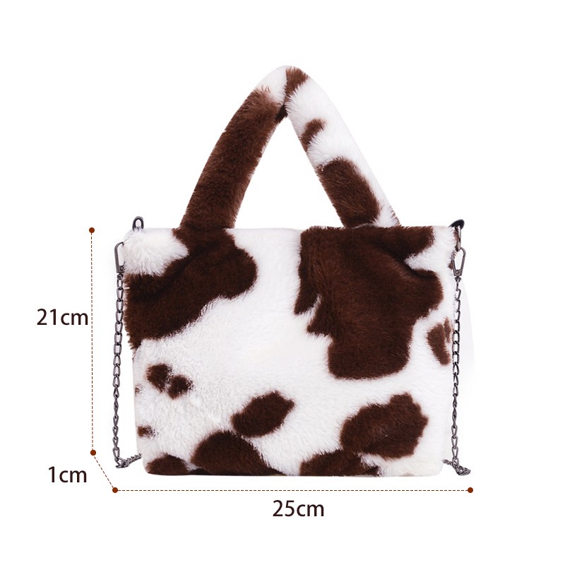 2021 Plush Shopper Bag Women Handbags Shoulder Bags Casual Crossbody Bag Girls Small Cute Phone Bags Wallet Messenger Tote Bag