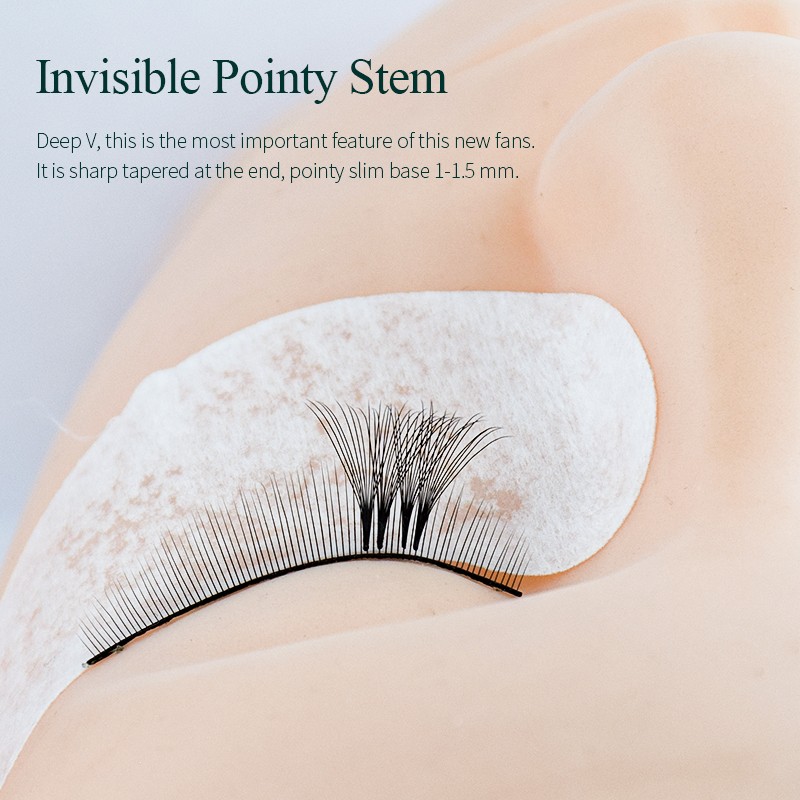 Song Lashes Tapered Base Bromide Fans Eyelash Extension Sharp Thin Tapered Base Bromide Size Fans Eyelet ashes8d 10D 12D