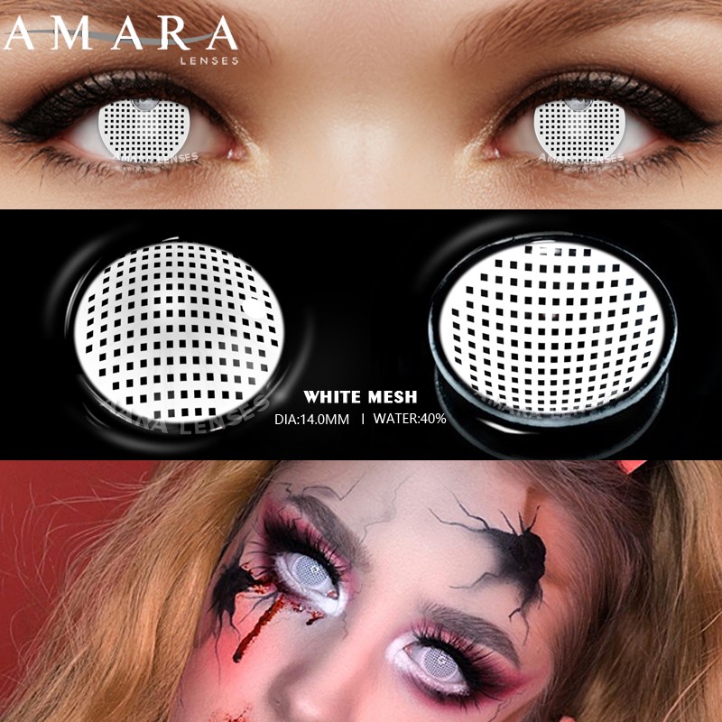 Amara Colored Contact Lenses For Eyes Anime Cosplay Colored Lenses Blue Purple Multicolor Contact Lenses Makeup Beauty