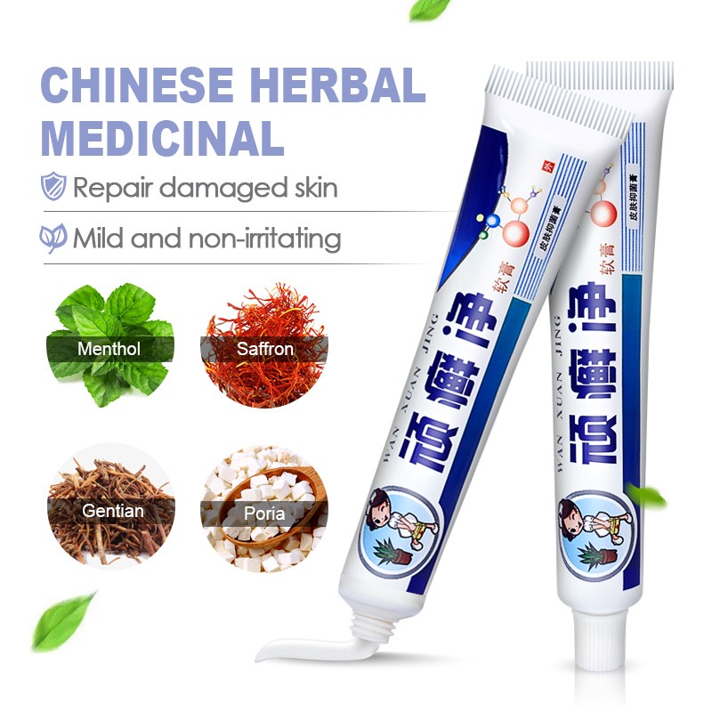 2pcs Psoriasis Cream Dermatitis Eczema Ointment Treatment Scaly Plaques Psoriasis Tina Pedis Relieve Itch Skin Care Cream A256