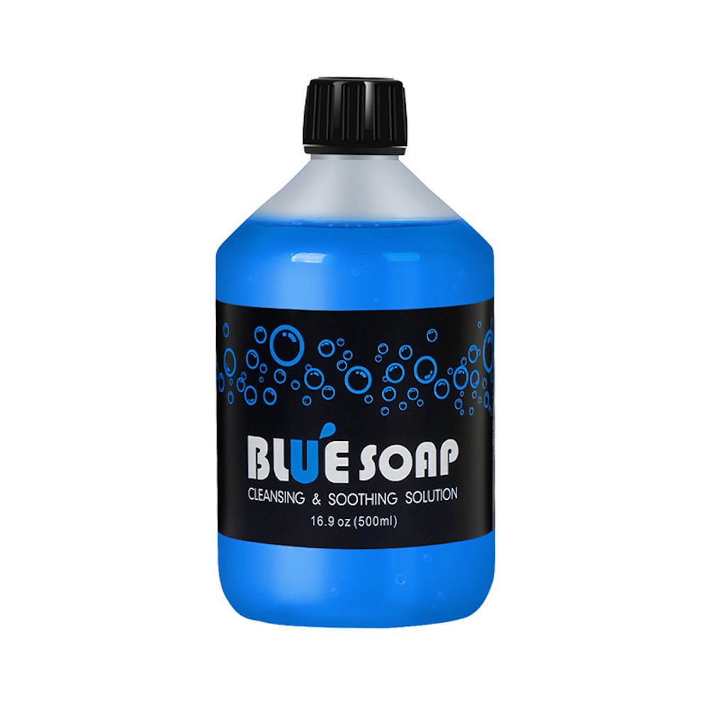 500ml Cleaning Blue Soap Soothing Solution Tattoo Analgesic Wound Effect Tattoo Studio Supply High Concentration