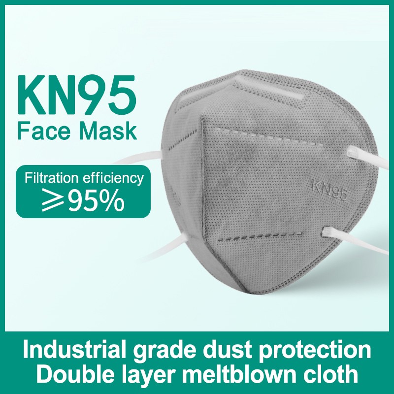 10-200pcs Gray Kn95 Activated Carbon Mask 6 Protective Layer FFP2 Mask FPP2 Approved Adult Mask Mascherina FFPP2 CE Masque FFP 2