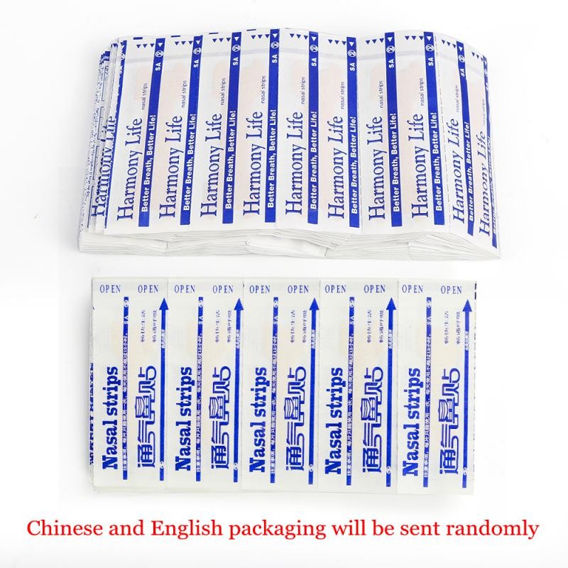 100-500pcs Anti Snoring Nose Better Breathing Nose Strip Ventilation Nose Sticker Stop Snoring Relieve Stress Nasals Health Care