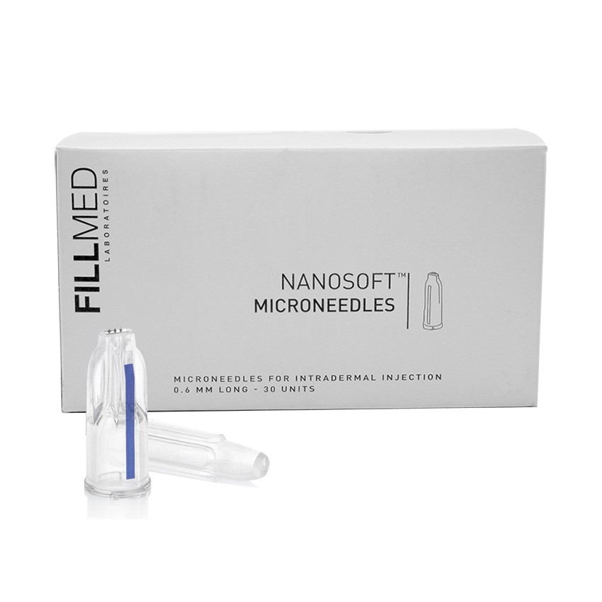 Nanosoft Needle Filled Microneedles Filorga 34G Nanosoft 3pin 0.6mm Anti-aging around eyes and neck lines