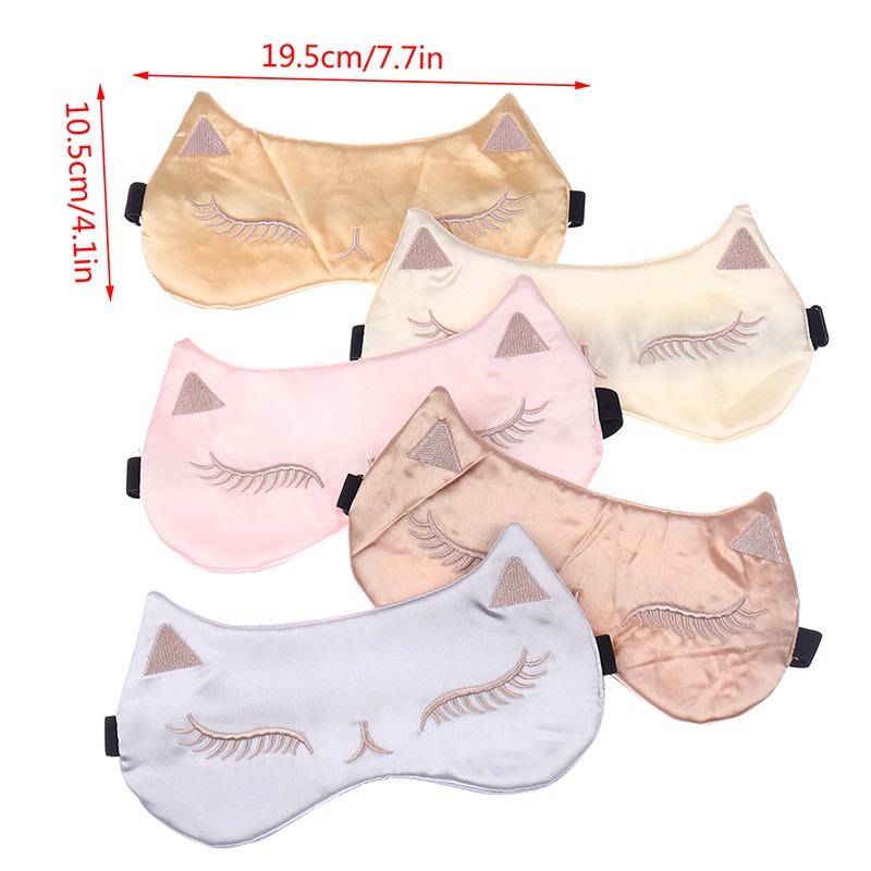 Soft Portable Eye Mask Fast Sleep Eyeshade Cover Eye Masks Shade Patch Women Men Blindfold Travel Sleep