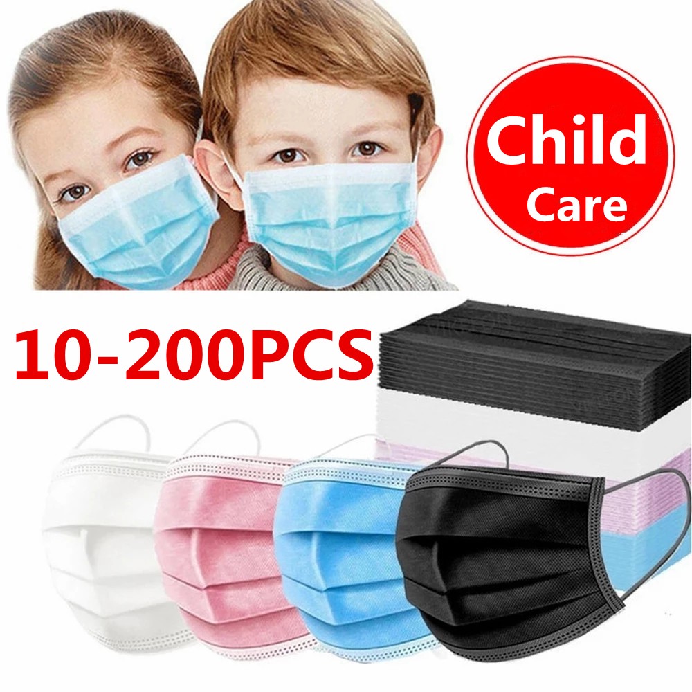 Disposable children face masks 3 ply protective kids mouth mask jetable breathing mask mascarillas quiurgicas gay niños