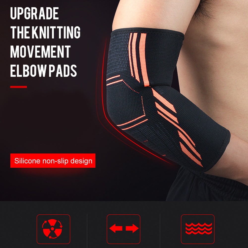 1PC Elbow Brace Fitness Compression Support Sleeve for Tendonitis, Tennis Elbow, Golf Elbow Therapy, Reduce Joint Pain