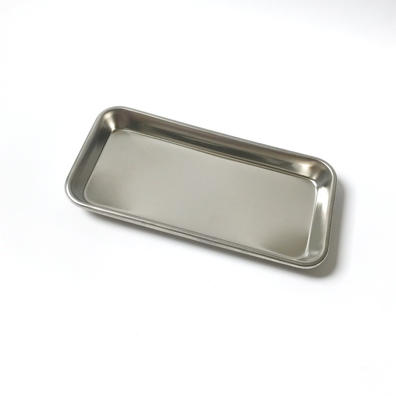 1pc Stainless Steel Cosmetic Storage Tray Nail Art Equipment Plate Doctor Surgical Dental False Nail Tray Dish Tools