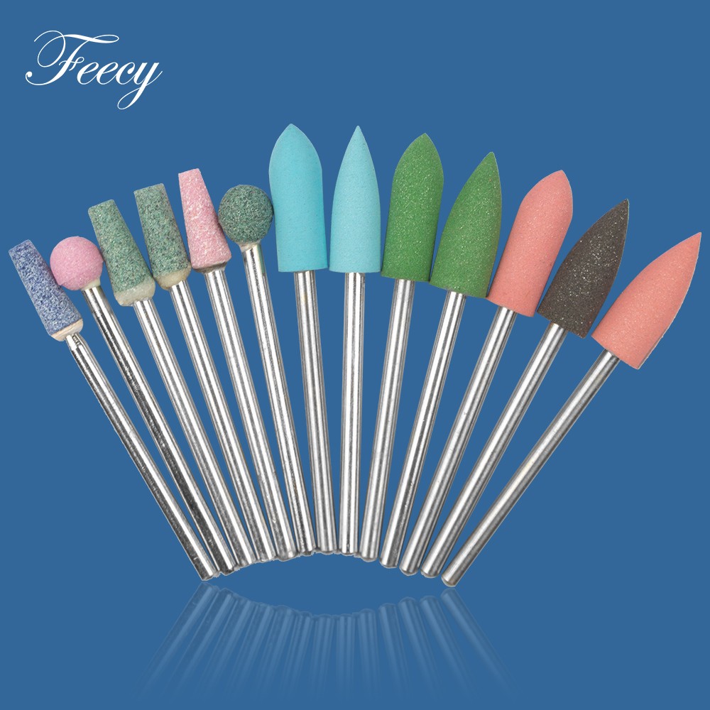 1pc Silicone Nail Drill Bits Milling Cutter for Manicure Burr Buffer for Electric Machines Nail Art Grinder Cuticle Cutter Tools