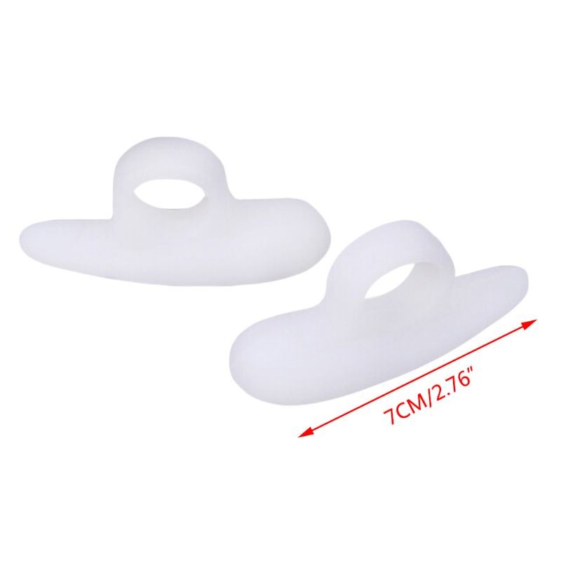 2pcs/pair Unisex Hammer Toe Pads Silicone Protector Spacer Gel Support Pads Temporary Corrector Straightener Bunion Guard