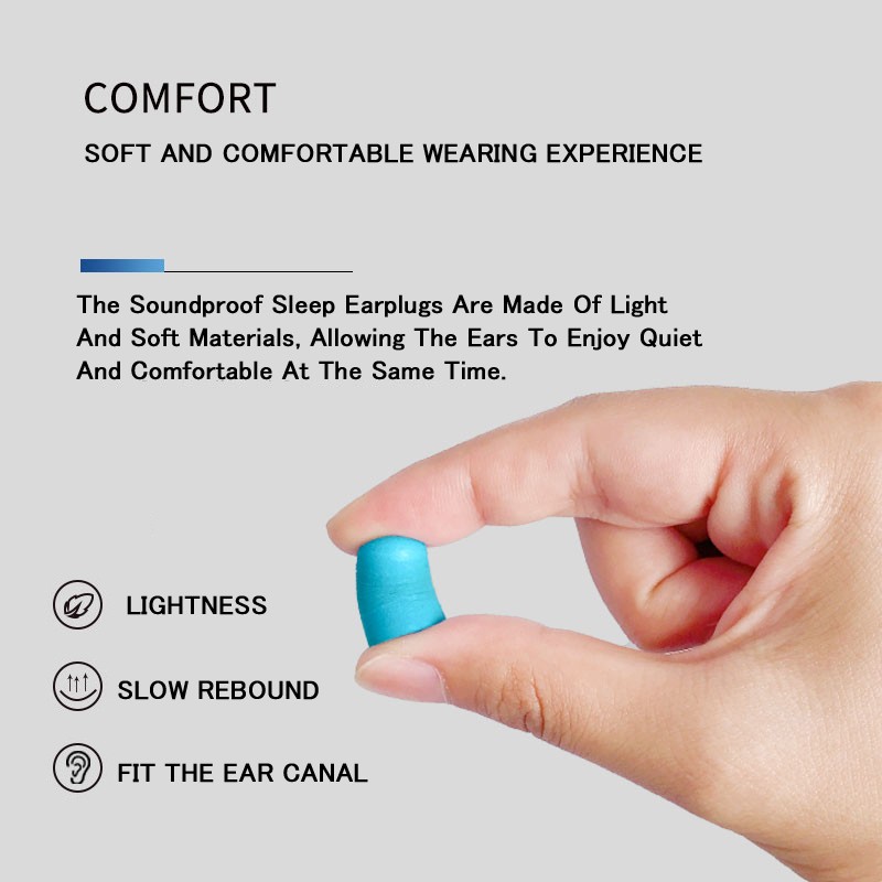 30/60pcs Anti-Snore Sleeping Earplugs Anti-noise Anti-noise Earplugs Soft Earplugs Set Tapones Oido Ruido Earplugs