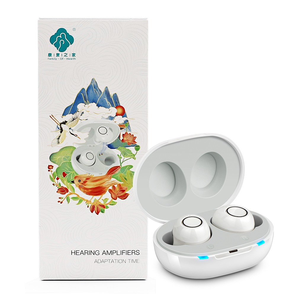 Intelligent new style hearing aid rechargeable low noise wide frequency one-click operation amplifier deaf hearing aids