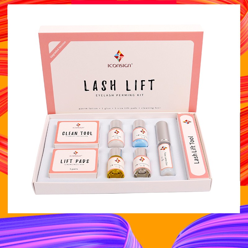 Dropshipping upgrade version lash lift kit ICONSIGN lift eyelashes lashes perm eyelash lift lash lift can do your logo