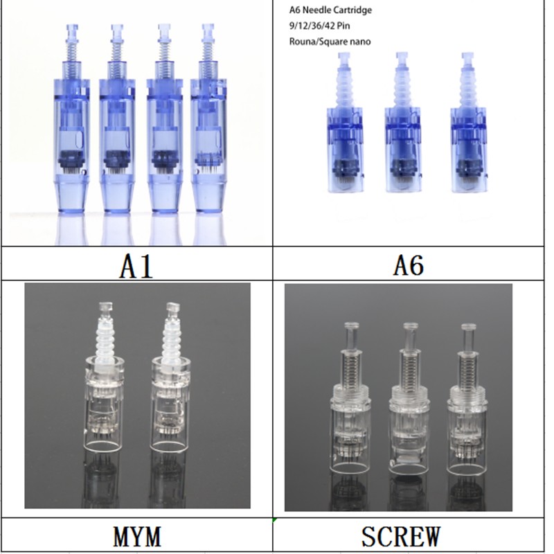 10/20/50pcs Bayonet Screw Microneedling Microneedle 9/12/36/42Pin Nano For Derma Pen Needle Mesotherapy Tattoo Needle Cartridges