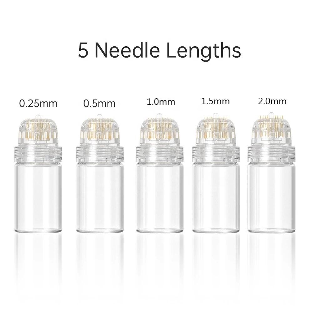 Hydra Needle 20 Pins CE 0.25mm 0.5mm 1.0mm Micro Titanium Derma Roller Needle Stamp Gel Tube Skin Hydra Roller Needle