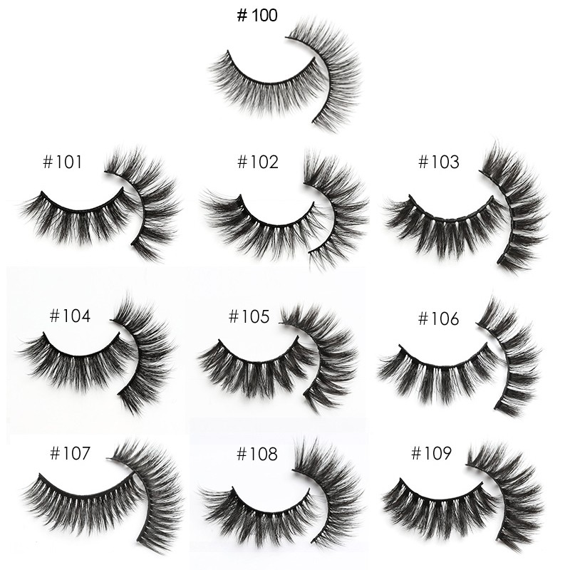 Lanjinglin - Artificial mink eyelashes in bulk, natural eyelashes, wholesale