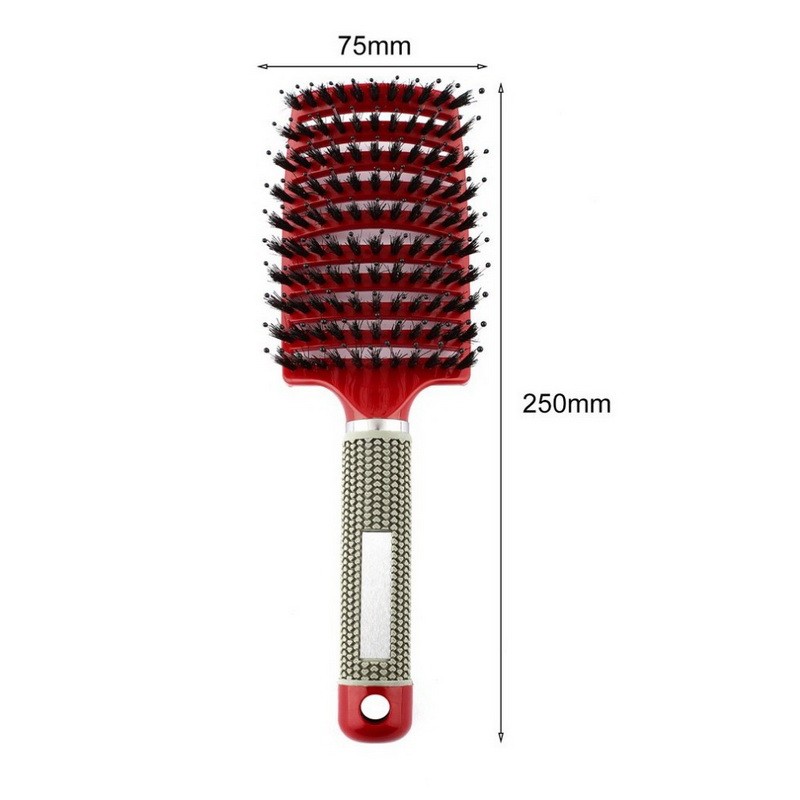 Hair Brush Scalp Massage Comb Bristle & Nylon Hair Brush Women Wet Curly Detangling Styling Tools for Salon Barber Hair Styling Brush